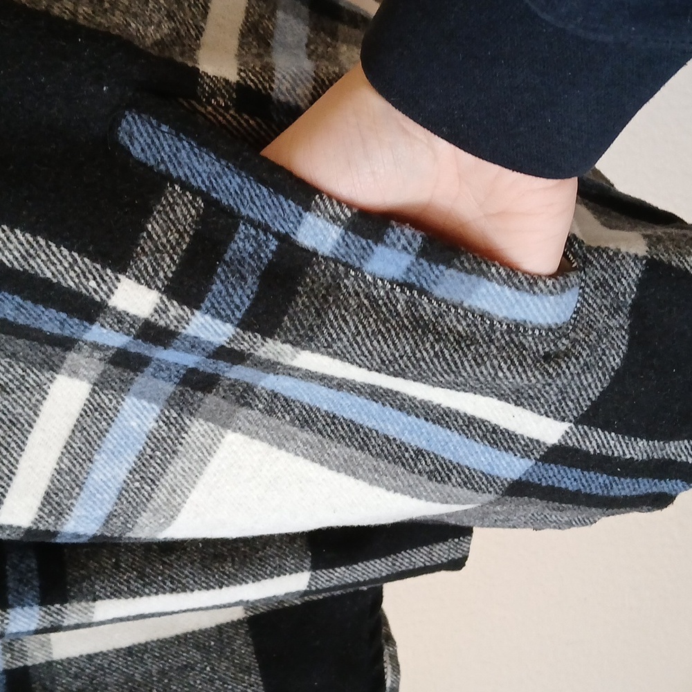 Collections Etc. Flannel Button Front Shacket - image 6